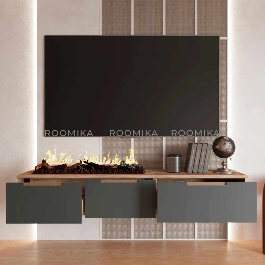 Lazio гостиная с электрокамином 26