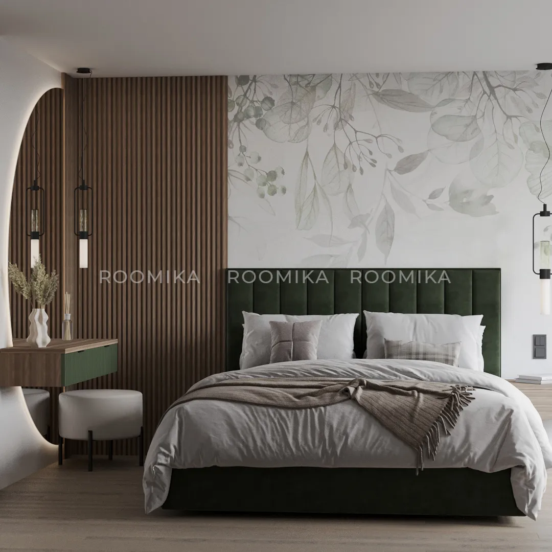 Кровать двуспальная мягкая ЛИБЕРТИ с подъемным механизмом, 140x200