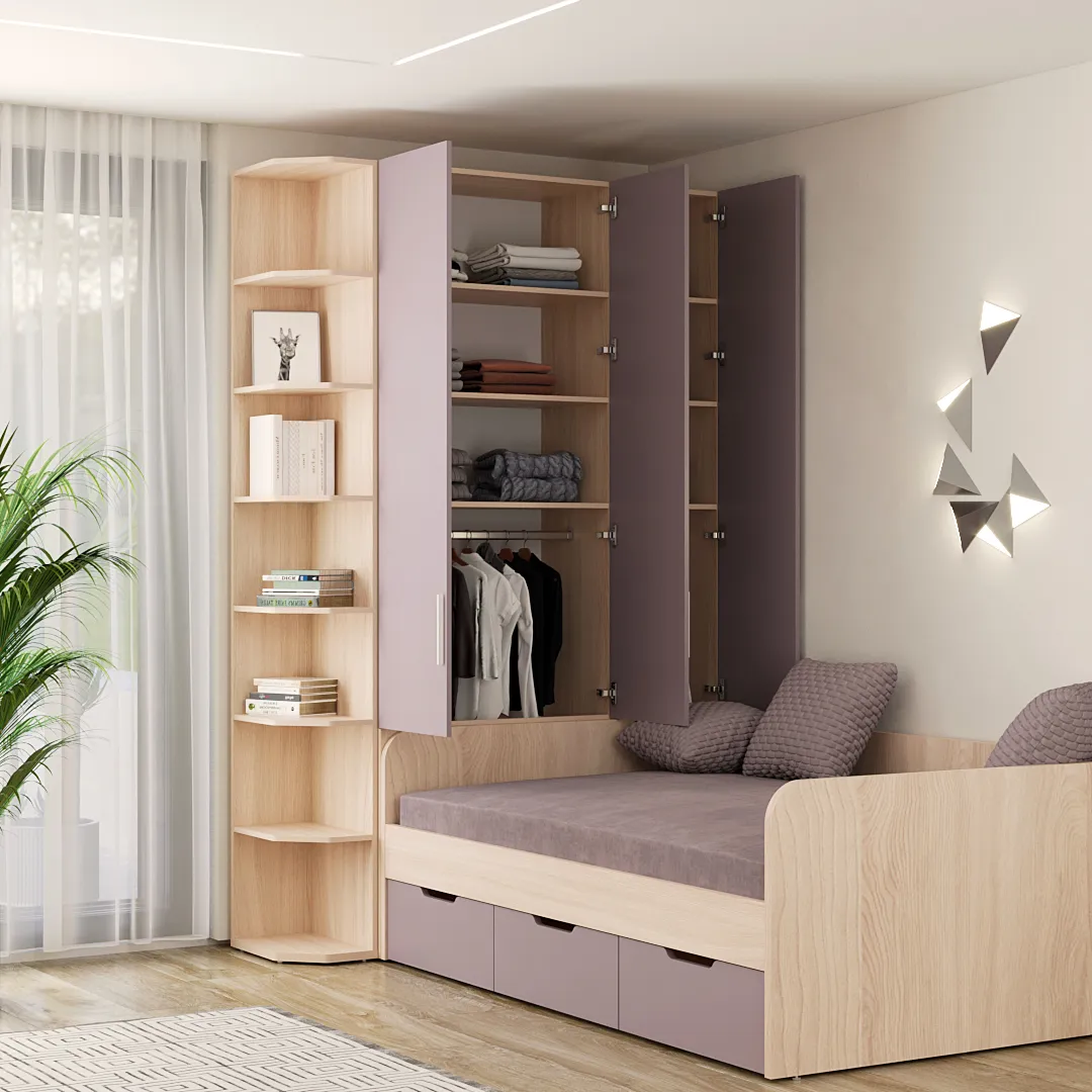 Шкаф двухдверный с фальш-панелью L212.4-120