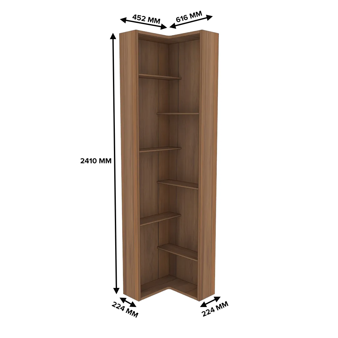 Стеллаж завершающий угловой L230.60 L/R