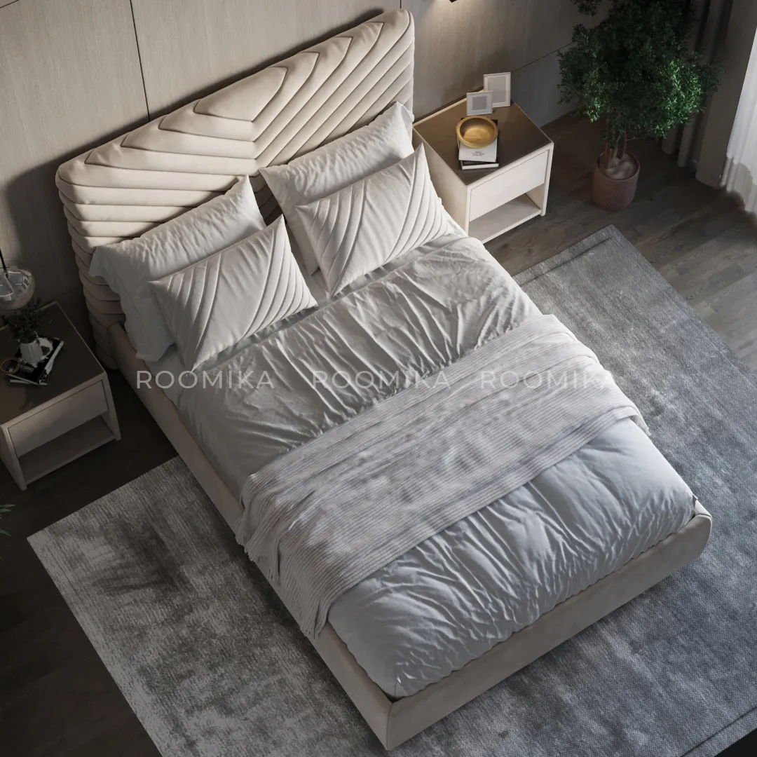Кровать двуспальная мягкая САРА  с подъемным механизмом, 160x200