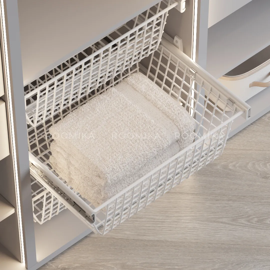 BELLE Корзина для белья 600 мм, цвет белый, BE60BAWH BELLE Корзина для белья 600 мм, цвет белый, BE60BAWH