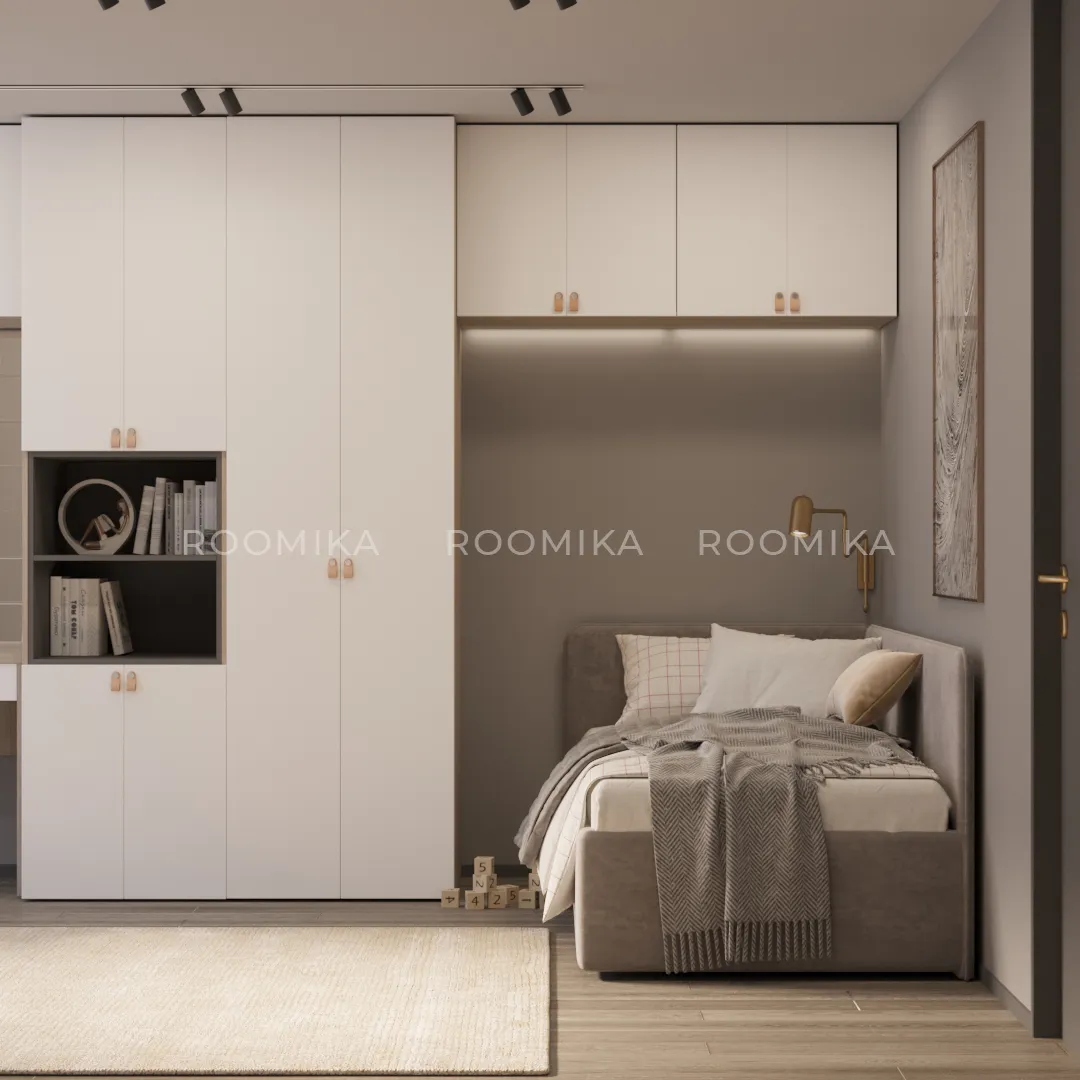 Кровать с подъемным механизмом и ящиком для белья РУБИ М1