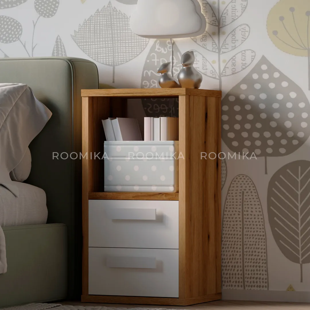 Cтеллаж сквозной книжный  с ящиками E802