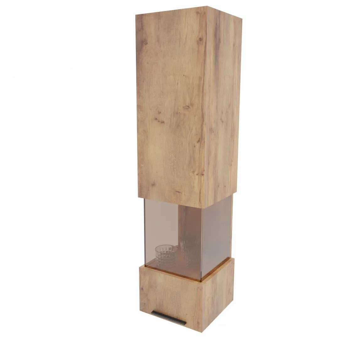 Шкаф навесной со стеклом, с подсветкой L381.2 Шкаф навесной со стеклом, с подсветкой L381.2