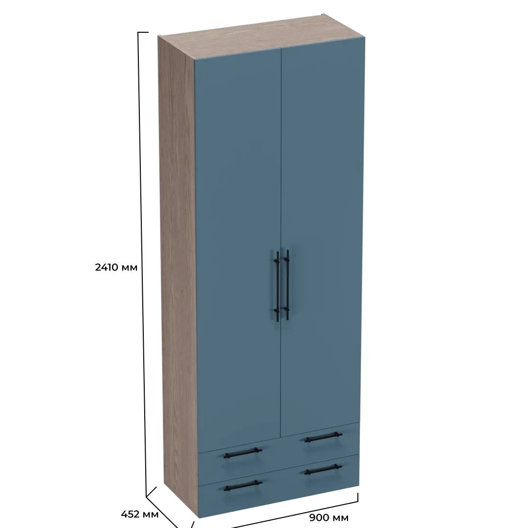 Шкаф двухдверный с ящиками L211.44