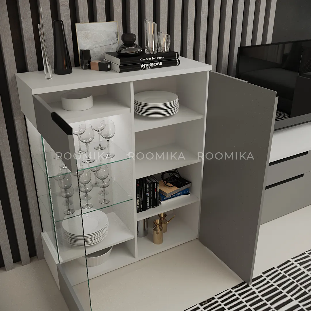 Lazio гостиная фасады в эмали 1