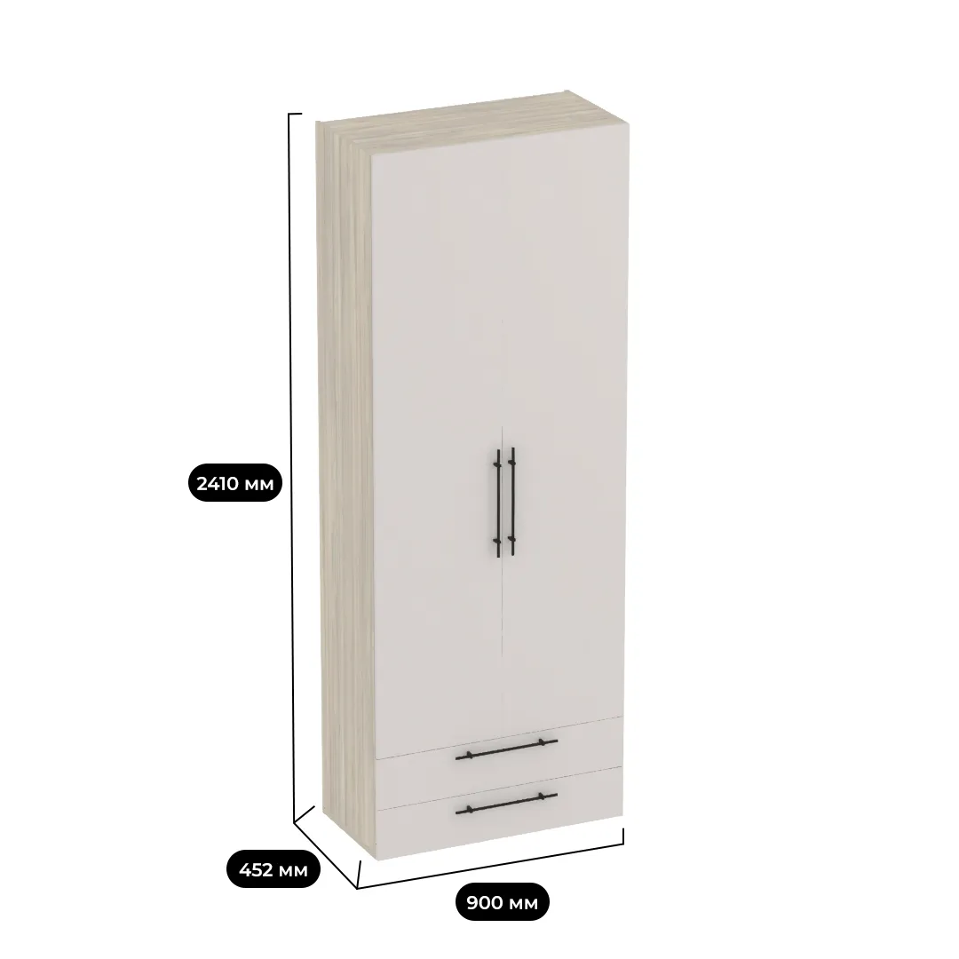 Шкаф двустворчатый с ящиками LG-211.44