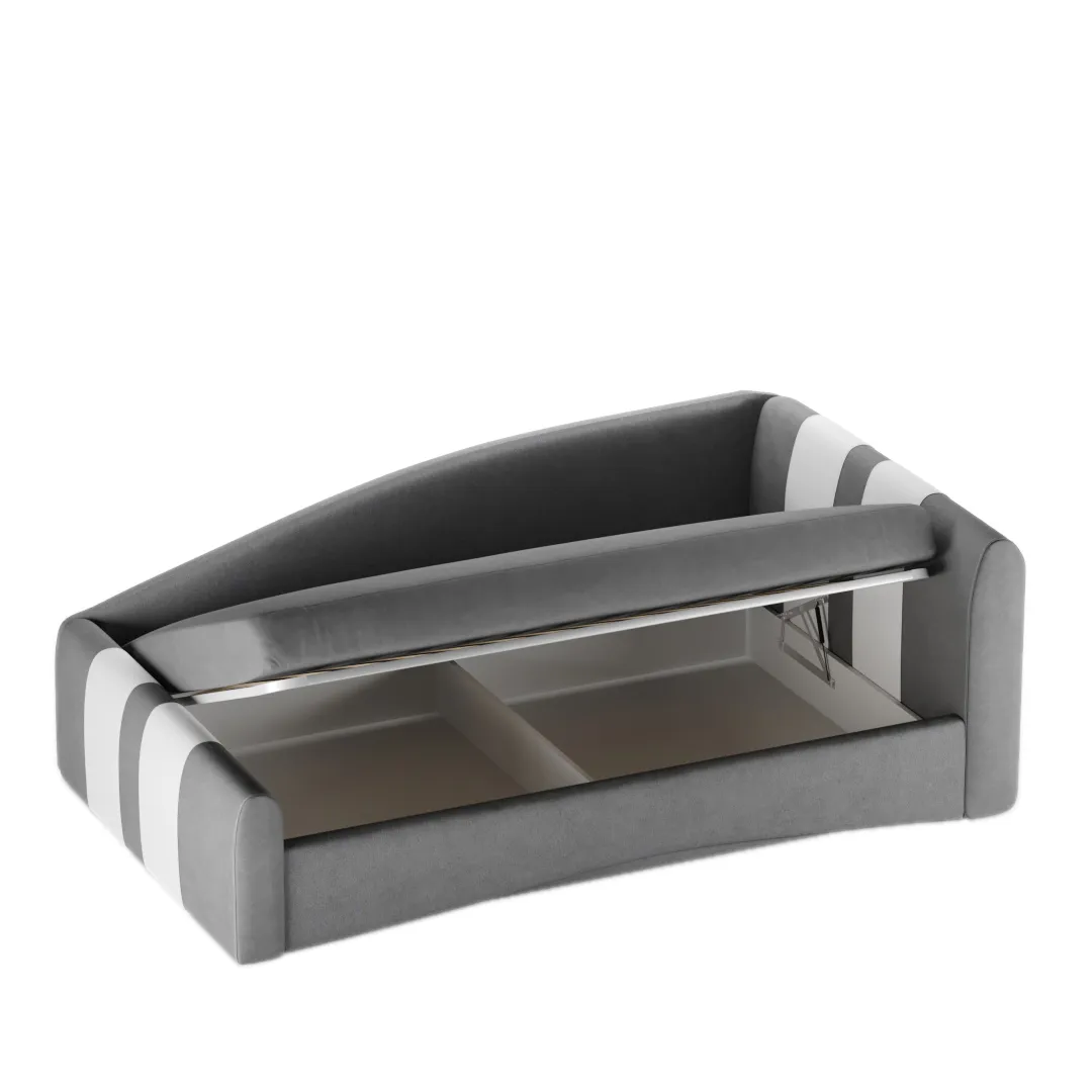 Кровать мягкая с ящиком для белья ТОКИО, 120x200