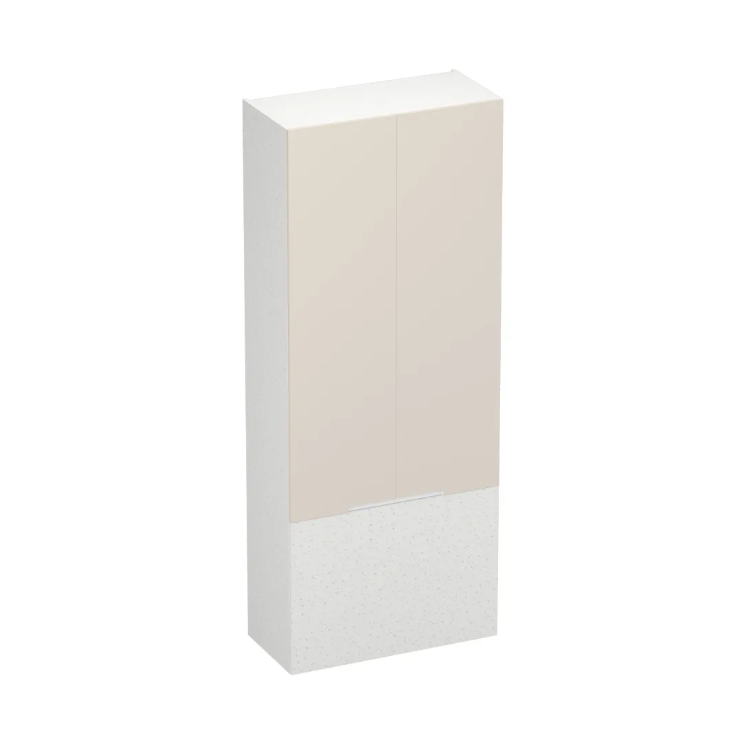 Шкаф двухдверный с фальш-панелью, фасады в эмали LE212.4-90