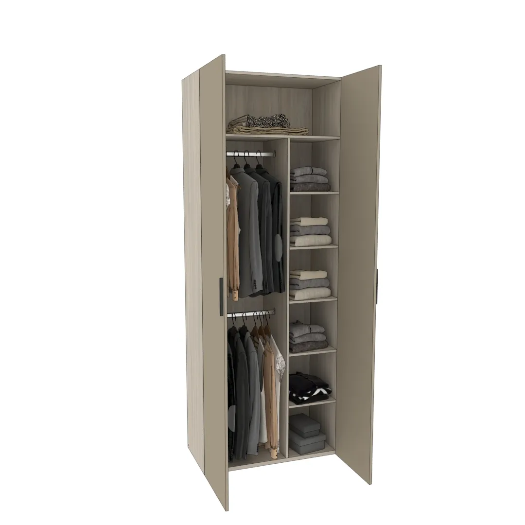 Шкаф двухдверный узкий L210.44-4