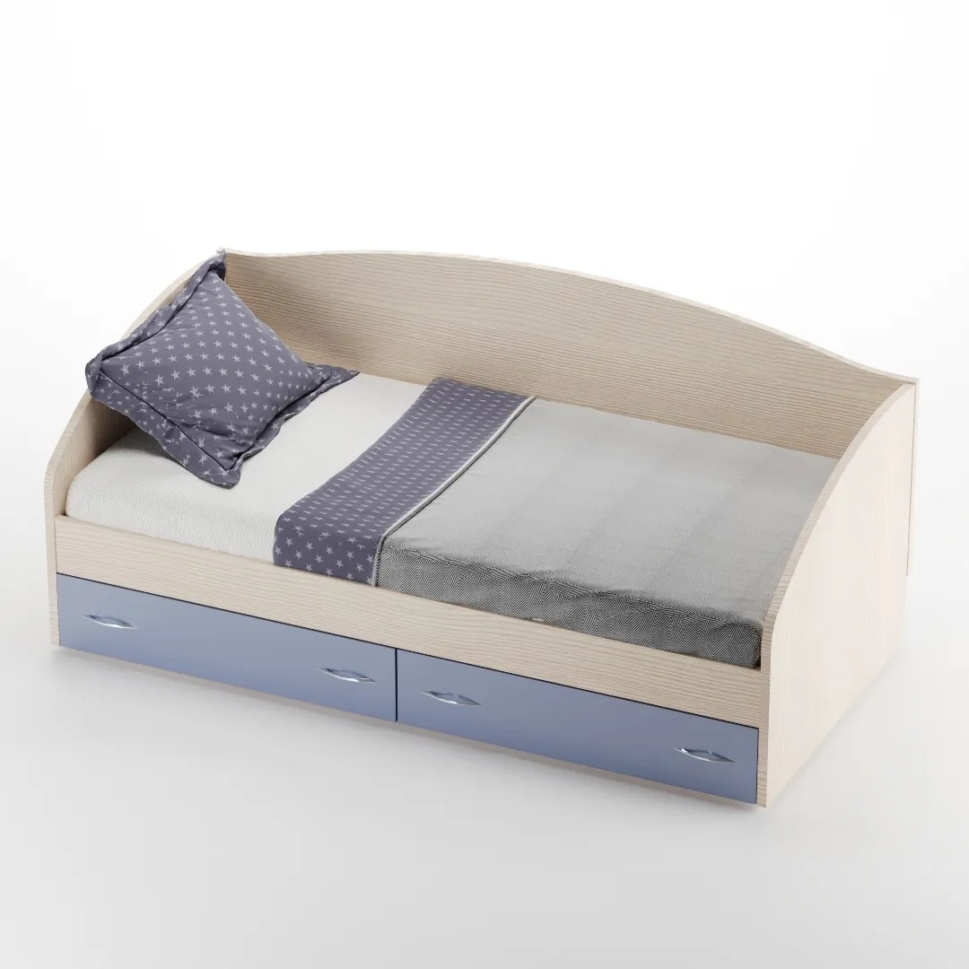 Кровать односпальная с ящиками P902N, 90x190 Кровать односпальная с ящиками P902N, 90x190