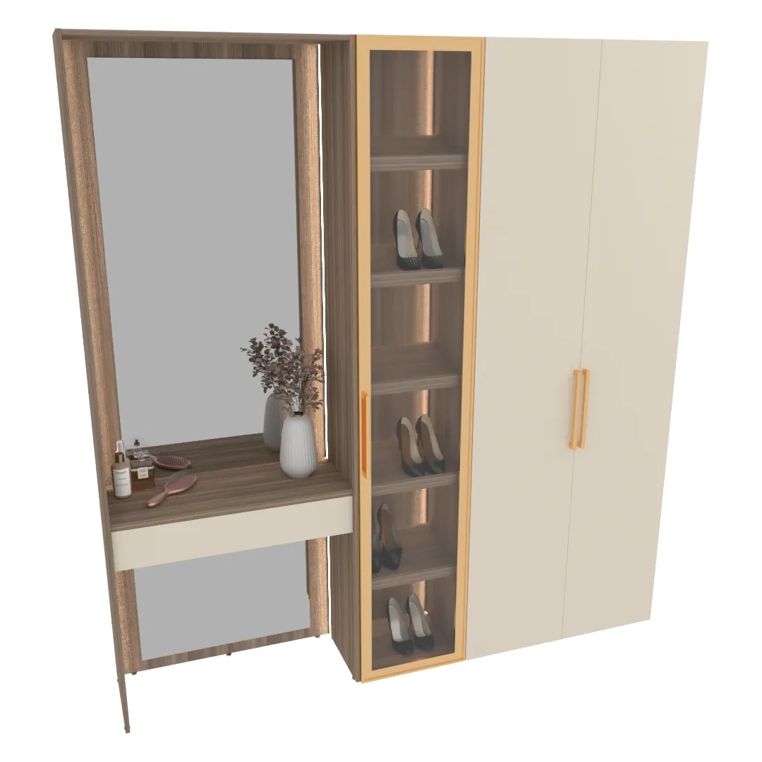 Шкаф для обуви в прихожую с подсветкой R280