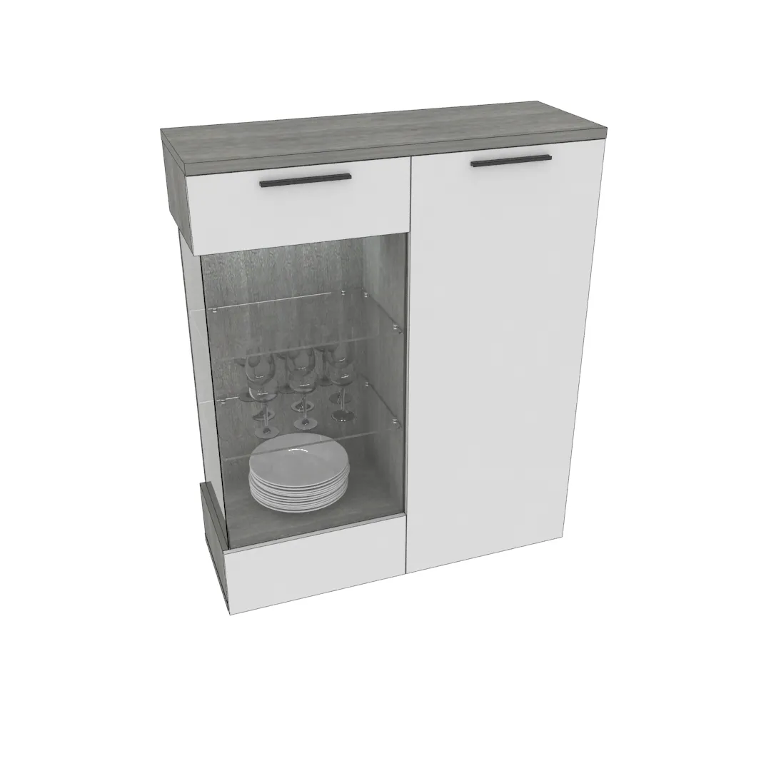 Шкаф напольный с подсветкой LG202 L/R