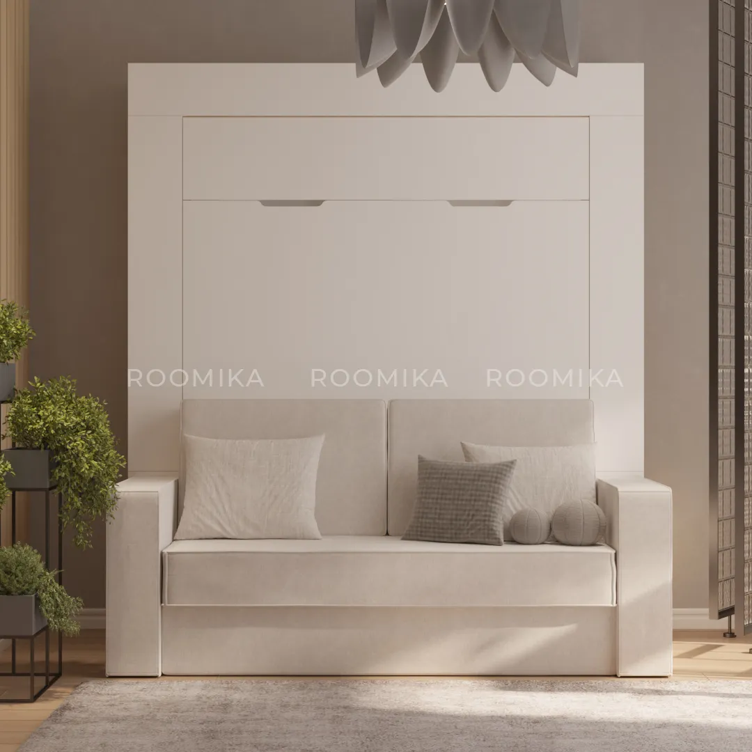 Шкаф-кровать трансформер LE950.160, фасады в эмали, 160x200