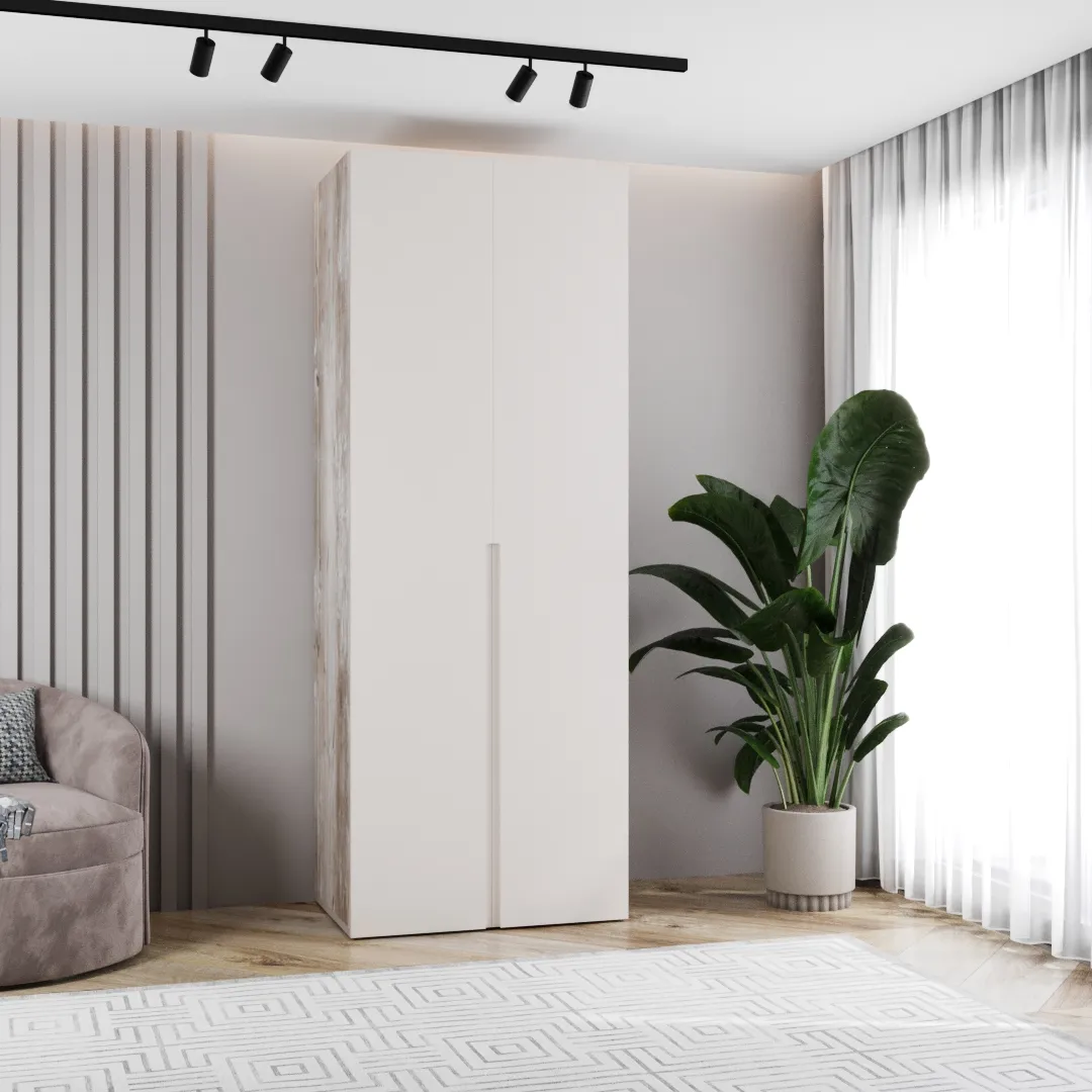 Шкаф 2 дверный, фасады в эмали LE-210.60-4