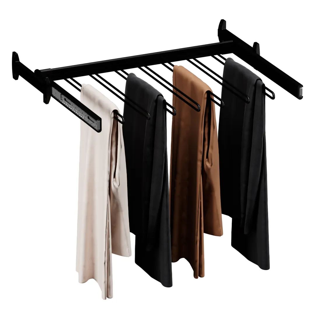 BELLE  Вешалка для брюк, 700 мм, цвет черный, BE70TRBL