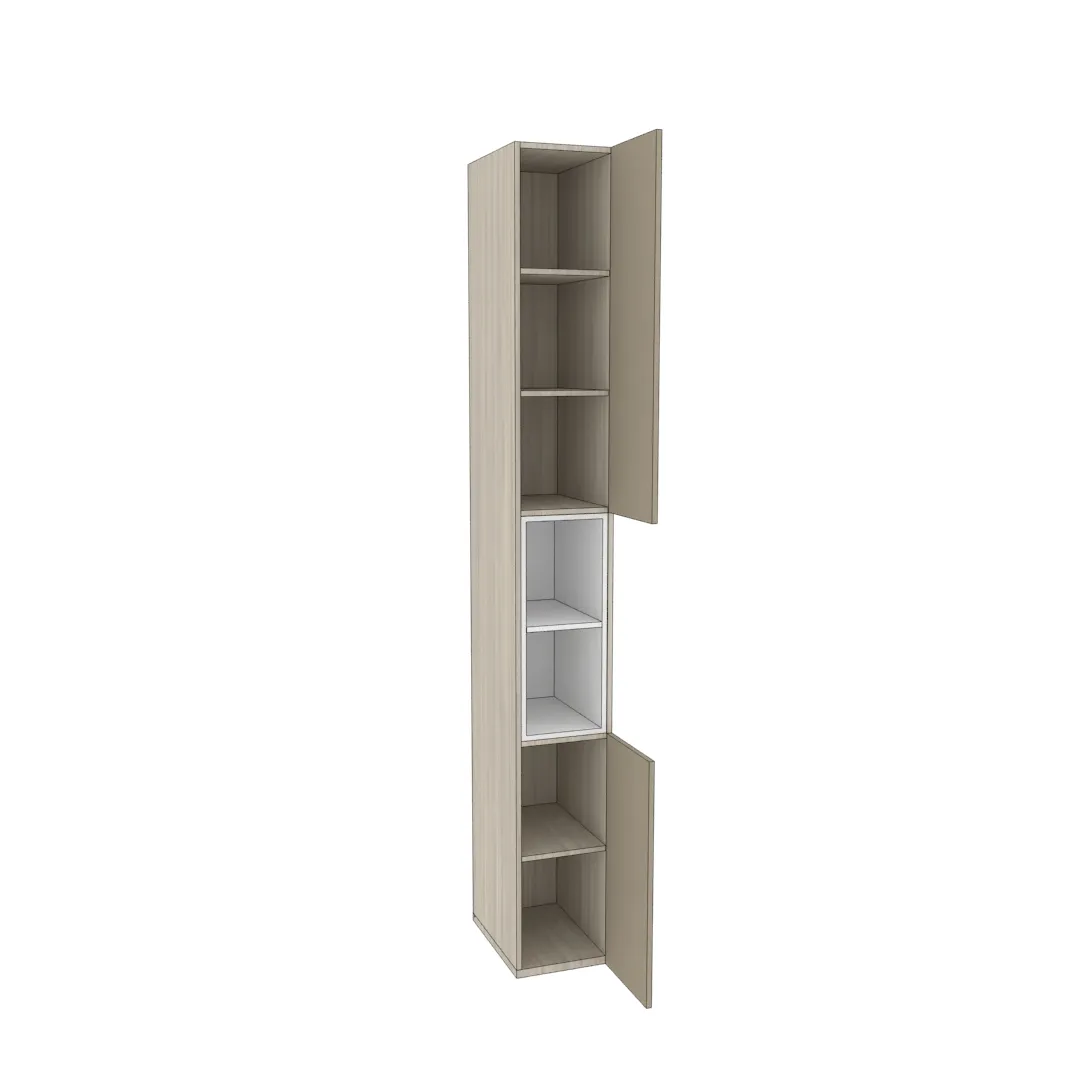 Шкаф книжный с нишей узкий L226.300