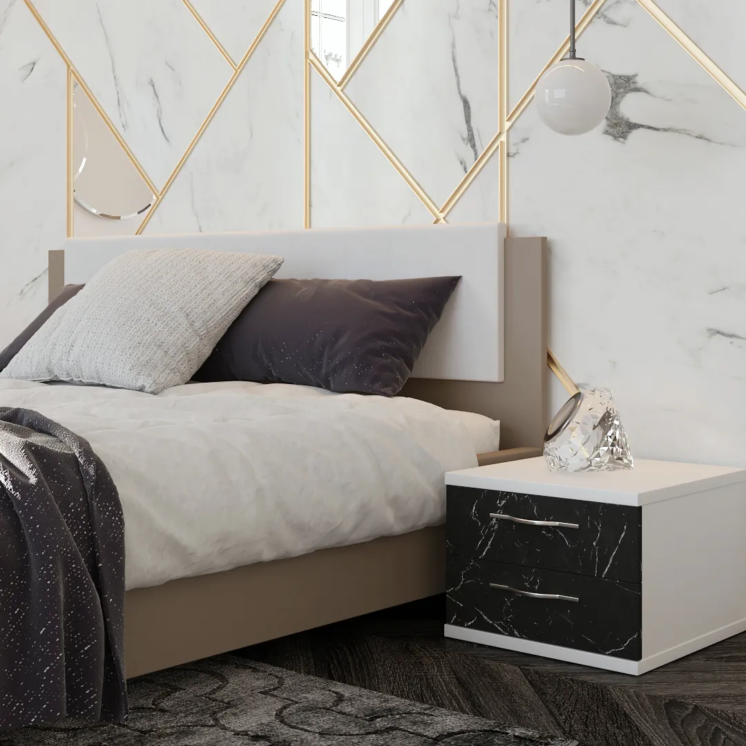 Тумба прикроватная 2 ящика C-701 Тумба прикроватная 2 ящика C-701