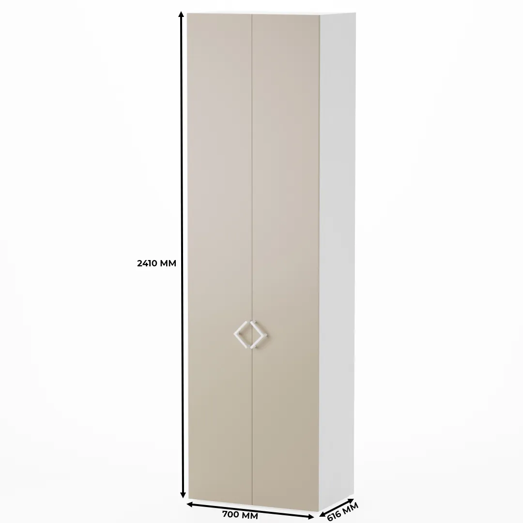 Шкаф двухдверный со штангой L243.60
