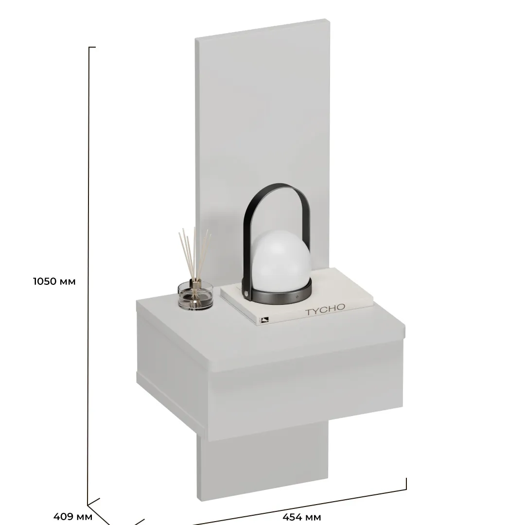 Тумба прикроватная с панелью 1 ящик C-702