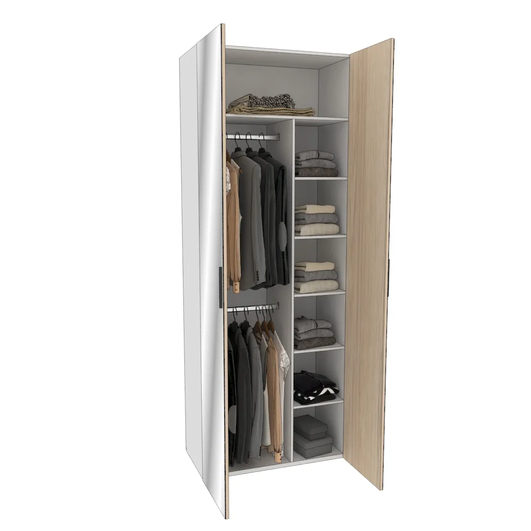 Шкаф двустворчатый с зеркалом L-210.44-4Z