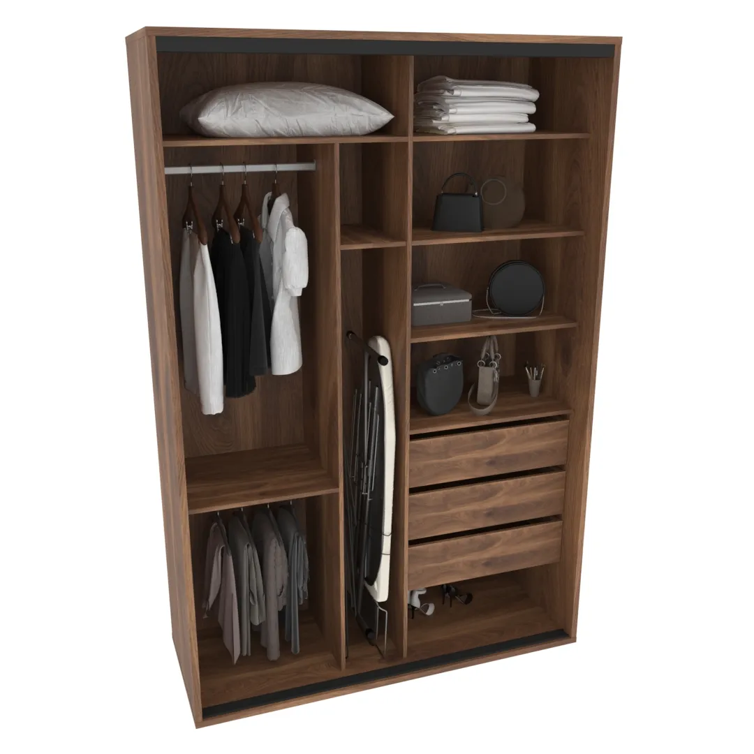 Шкаф-купе ХG160.60-3, профиль INTEGRO, фасад МДФ