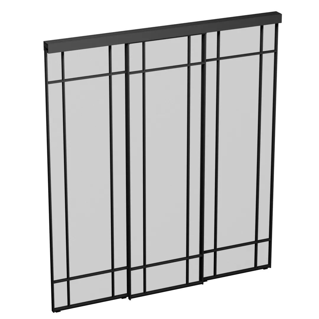 Сатинированная перегородка для гардеробной, стекло Сатинато GRACE 16