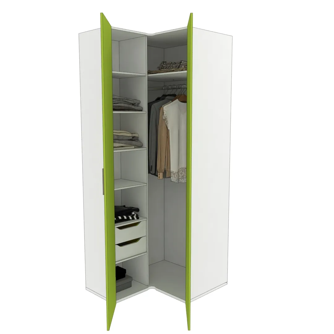 Шкаф угловой L207 L/R