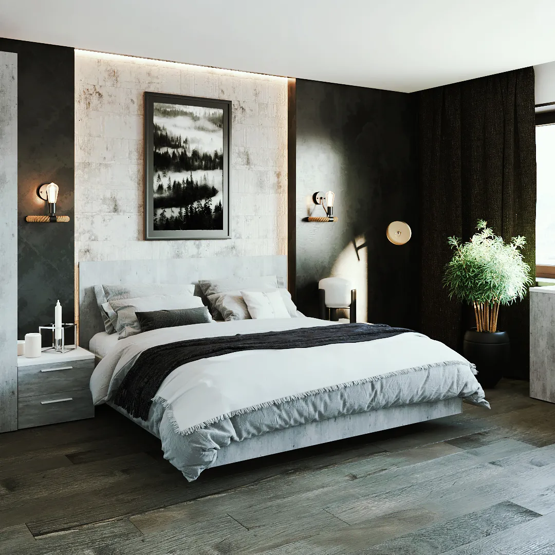 Тумба прикроватная 2 ящика L701