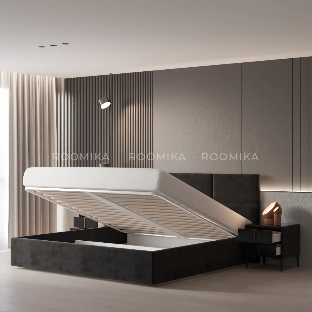 Кровать двуспальная мягкая VERSAL с подъемным механизмом, 160x200