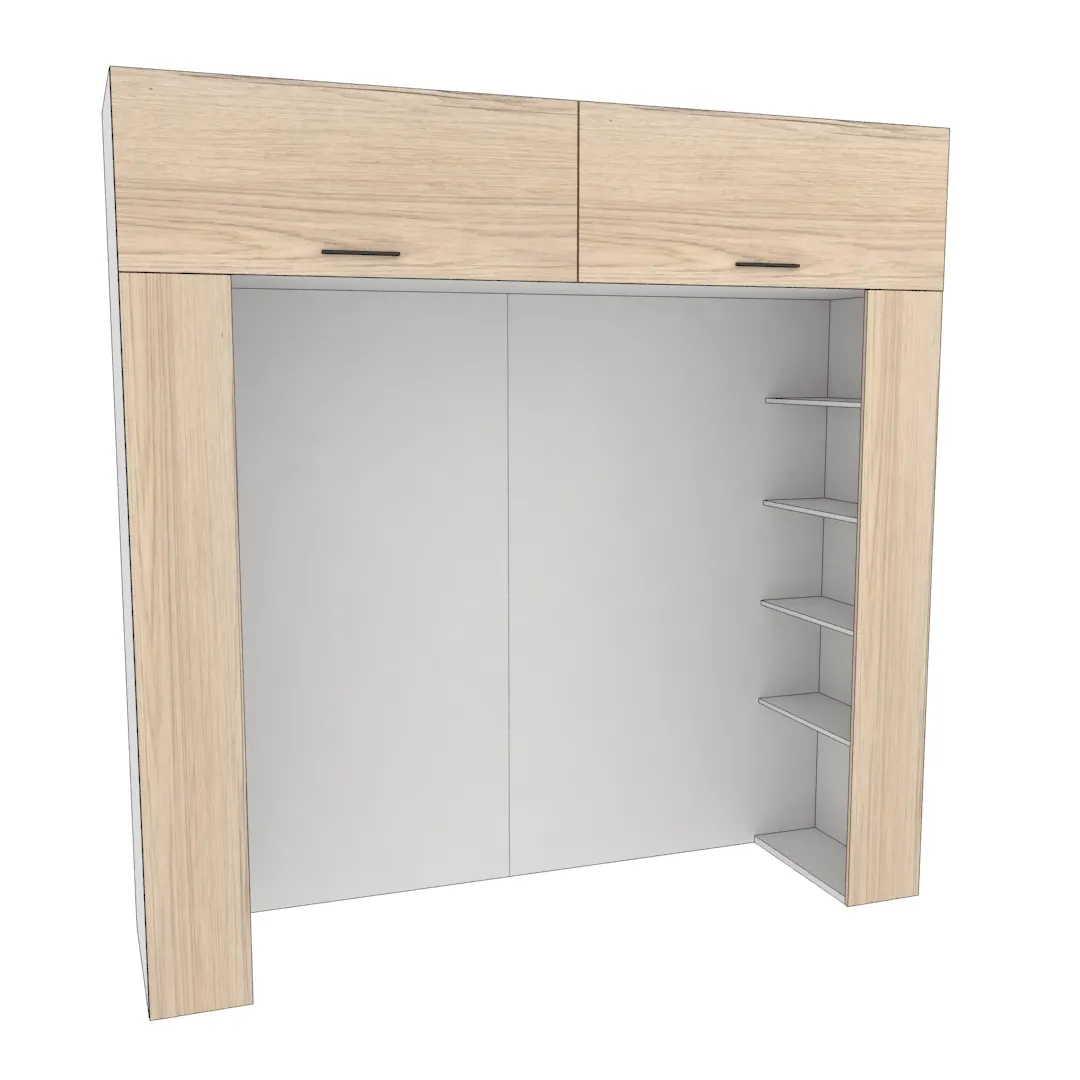 Ниша для кровати с секциями L407.60