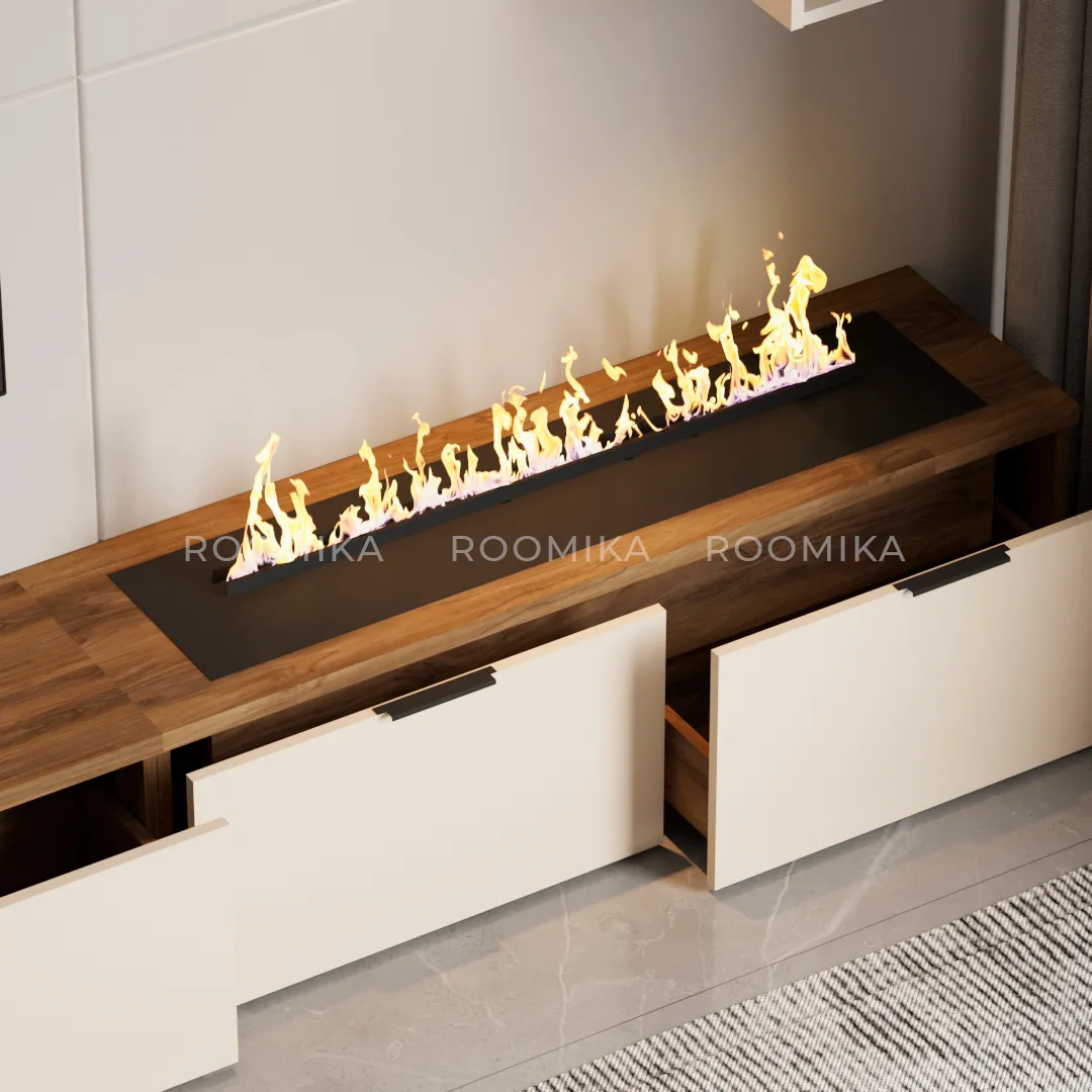 Тумба ТВ напольная с электрокамином L548.350