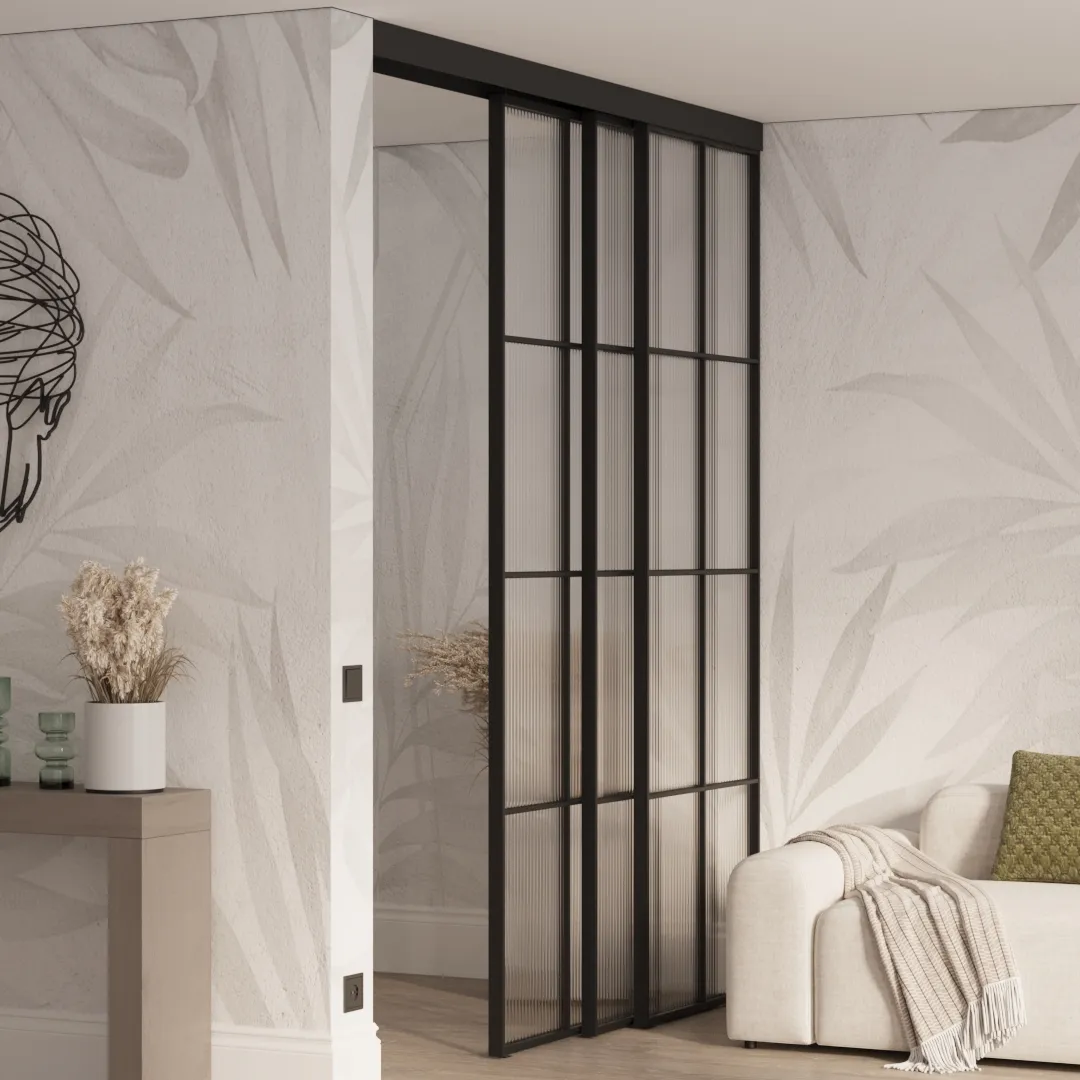 Раздвижная перегородка-купе, стекло Мору GRACE 13