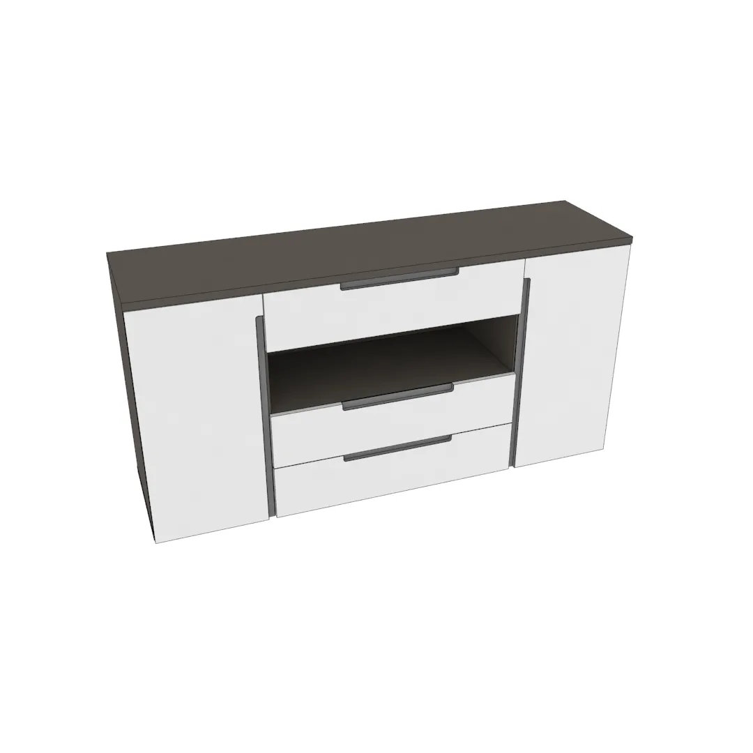 Комод, фасады в эмали LE708