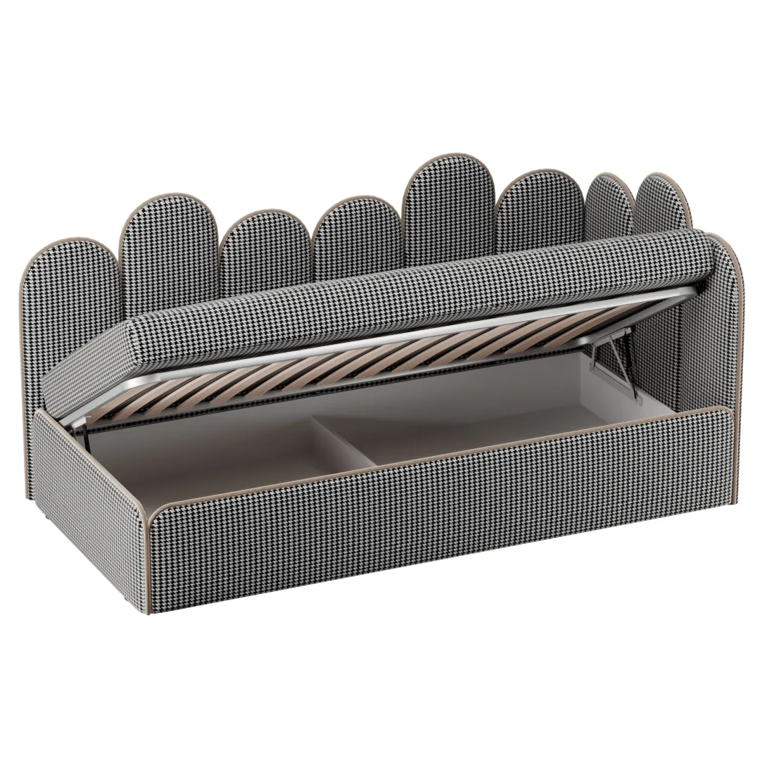 Мягкая кровать-диван КИПРОС с подъемным механизмом, 90x190