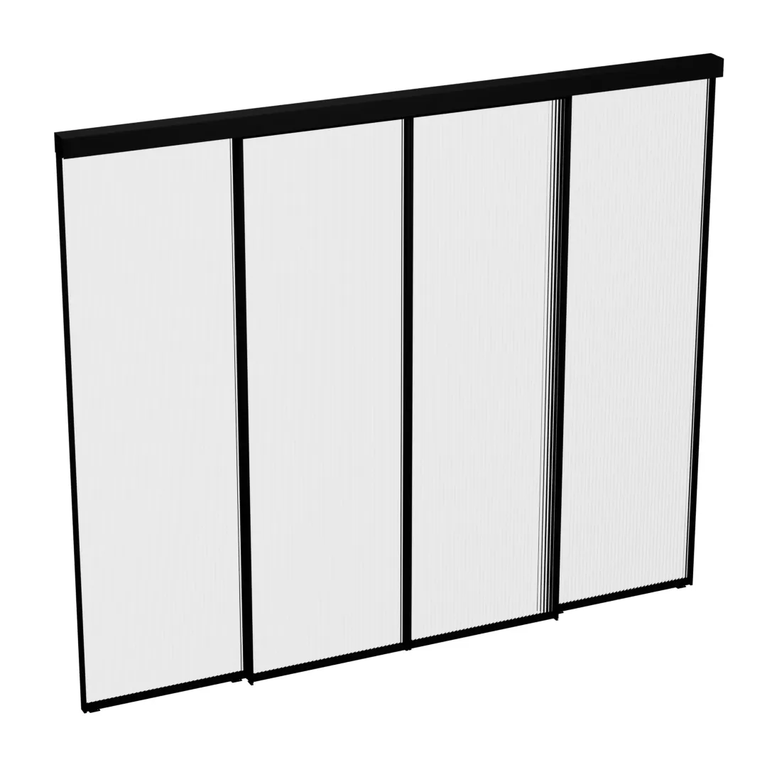 Раздвижная перегородка для кухни, стекло Мору GRACE 3