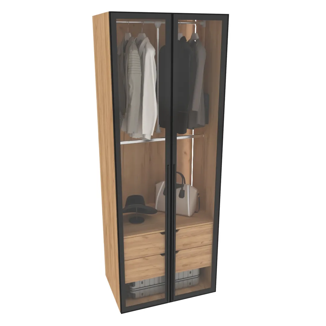 Шкаф для спальни с двумя ящиками с подсветкой R210.60-6 Шкаф для спальни с двумя ящиками с подсветкой R210.60-6