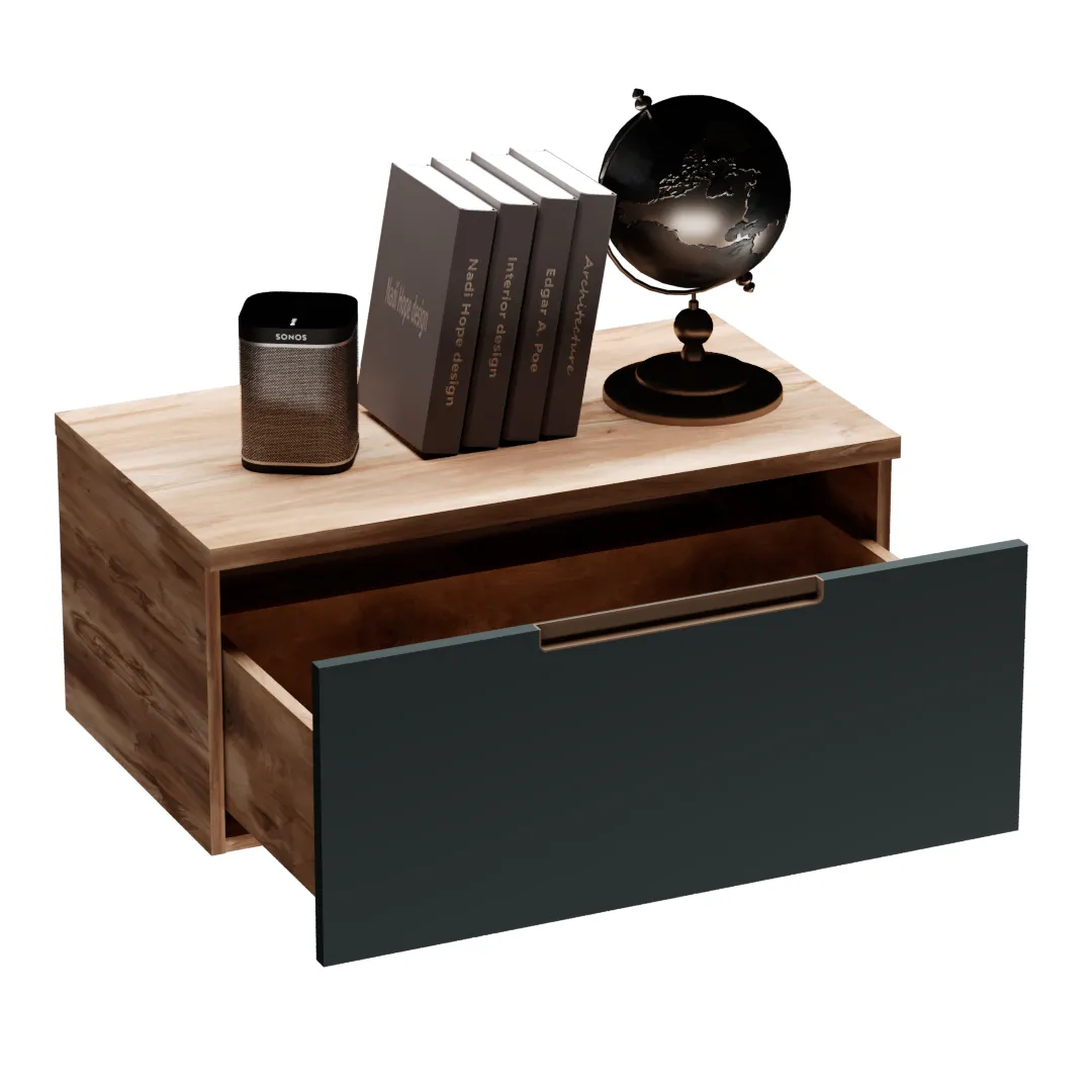 Тумба TВ навесная, фасады в эмали LE517.451