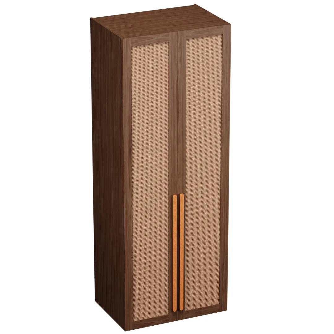 Шкаф двустворчатый, фасады натуральный ротанг L210.60-3