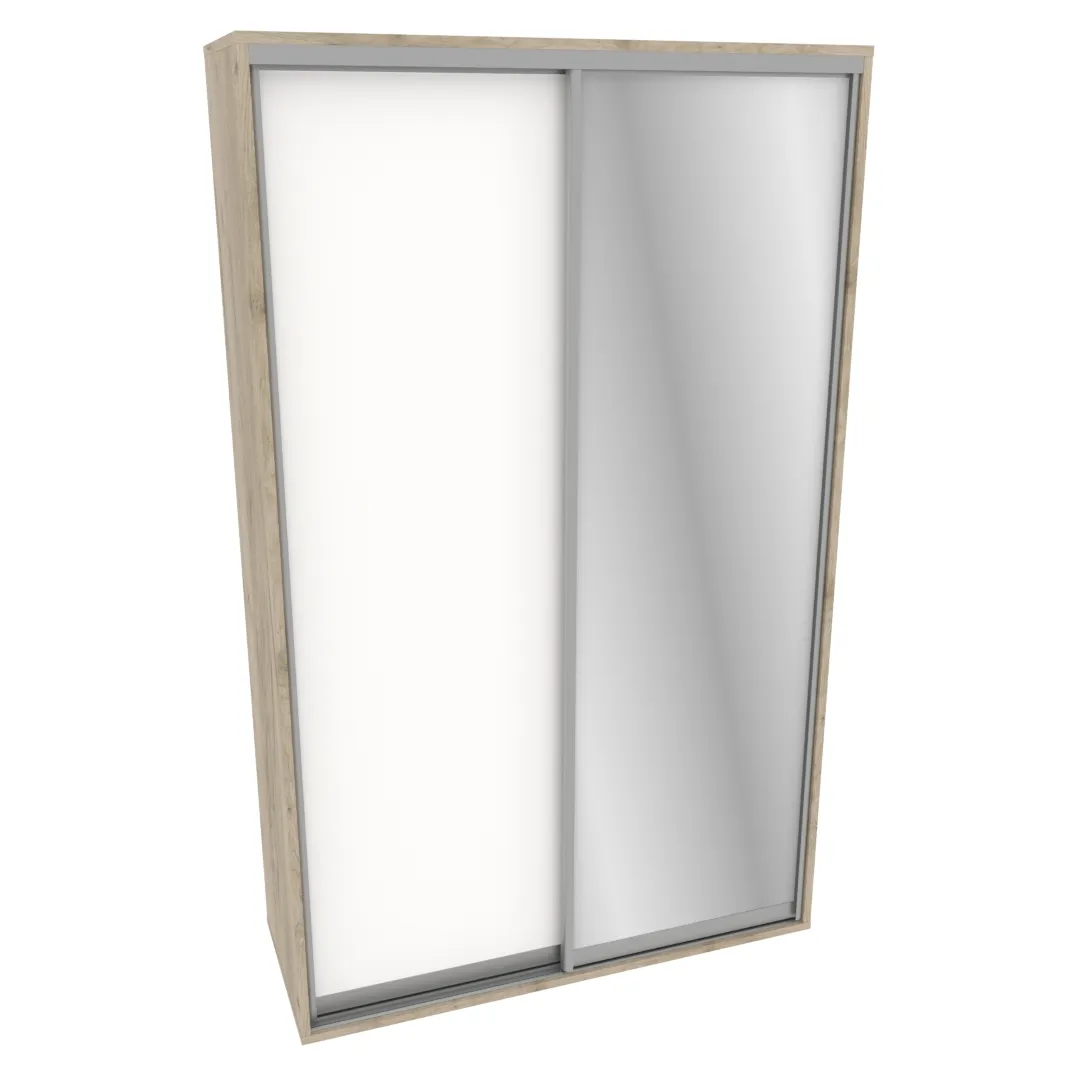 Шкаф-купе ХG166.60-3, профиль INTEGRO, фасад МДФ/зеркало серебро Шкаф-купе ХG166.60-3, профиль INTEGRO, фасад МДФ/зеркало серебро