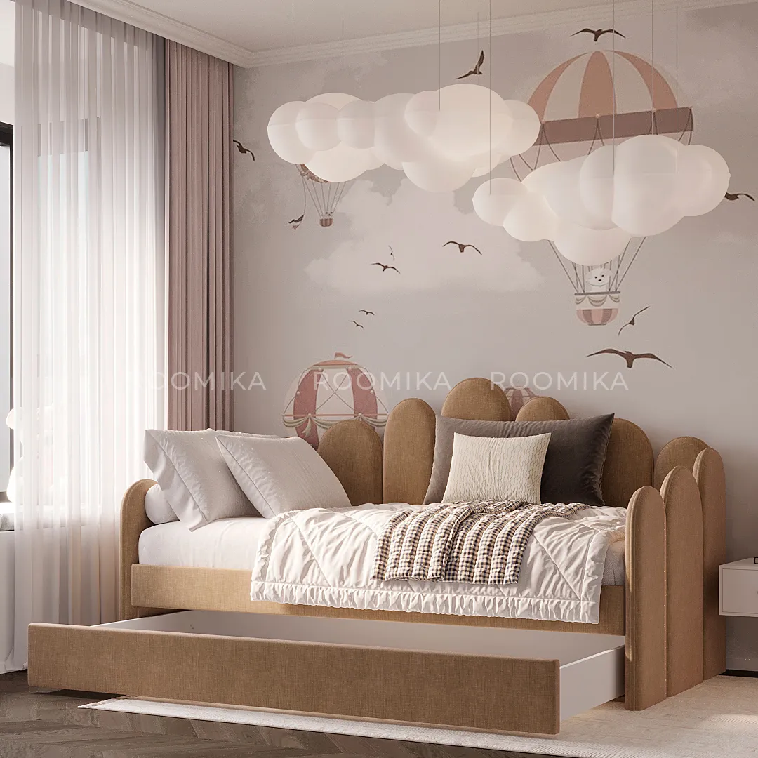 Мягкая кровать-диван ШЕЛЛ, 90x190