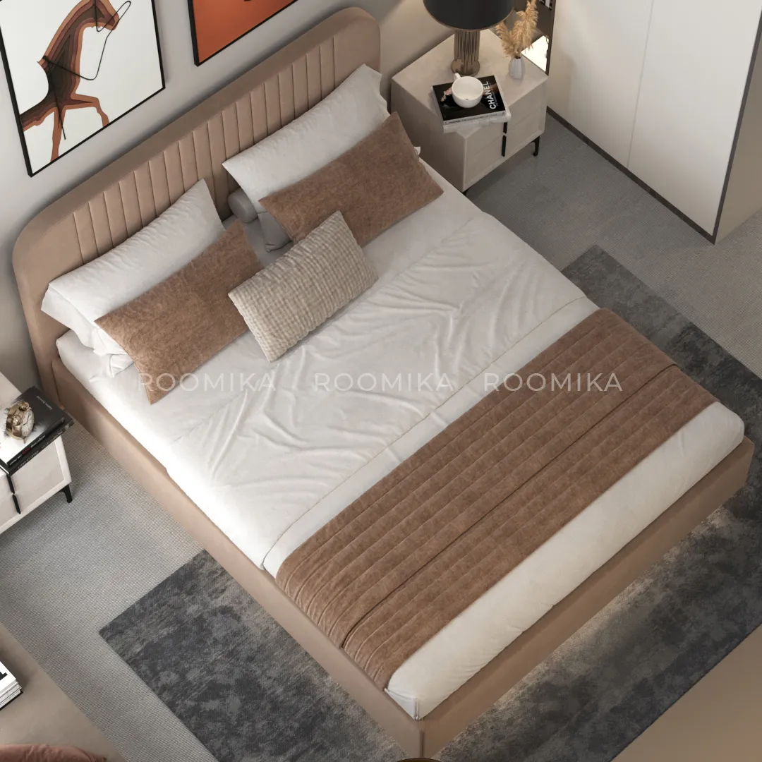 Кровать двуспальная мягкая ФЛАЙ с подъемным механизмом, 160x200