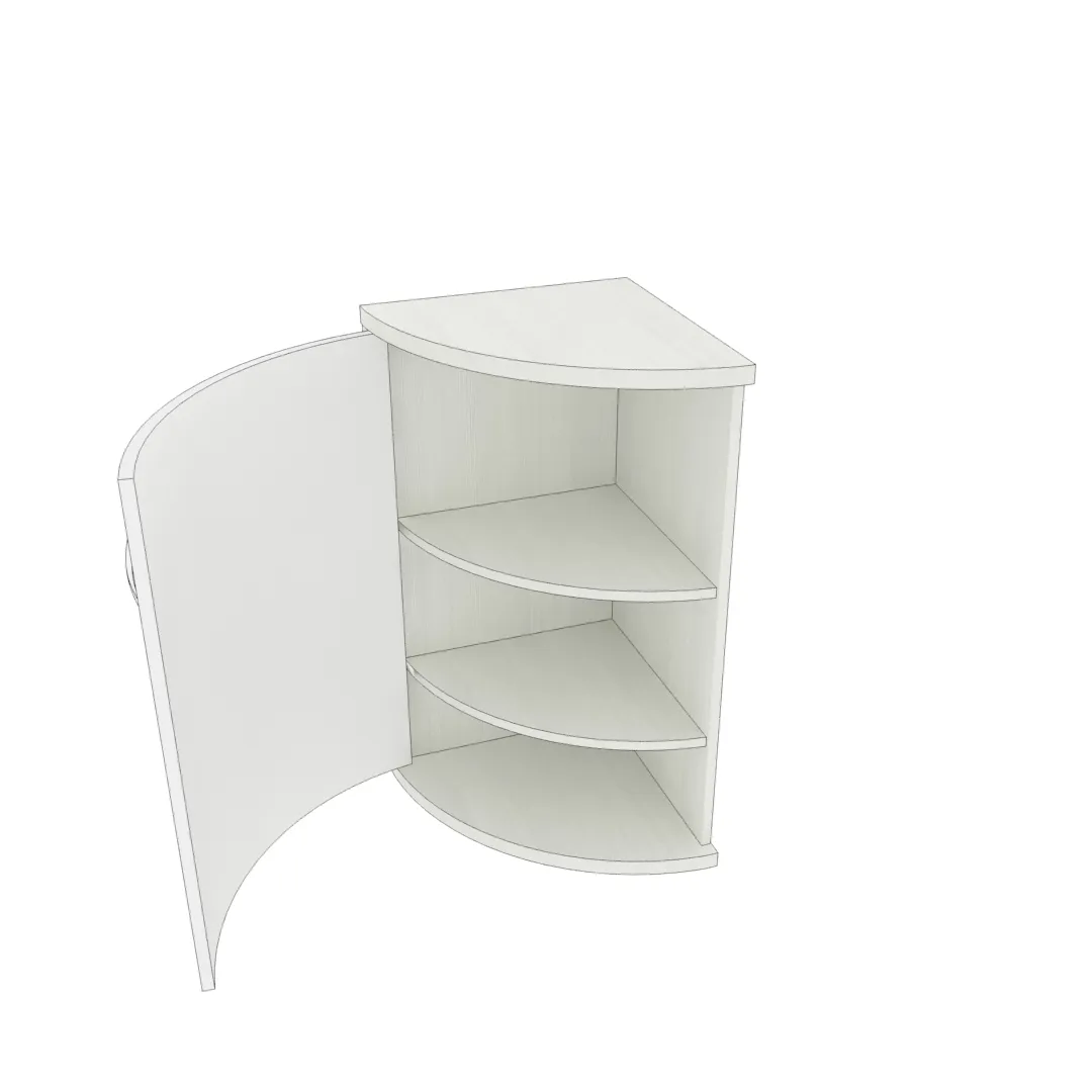 Тумба  угловая радиусная P877 L/R