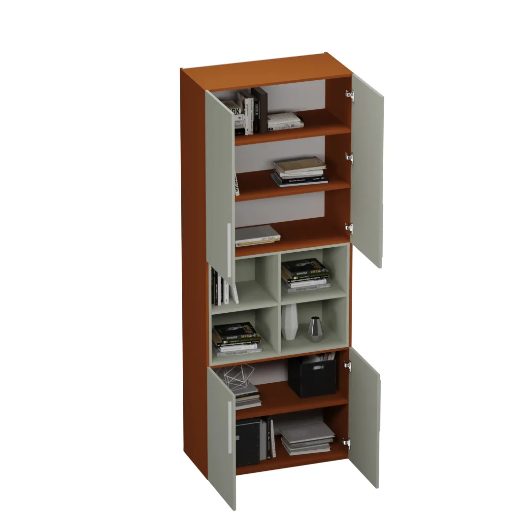 Шкаф книжный с нишей L216