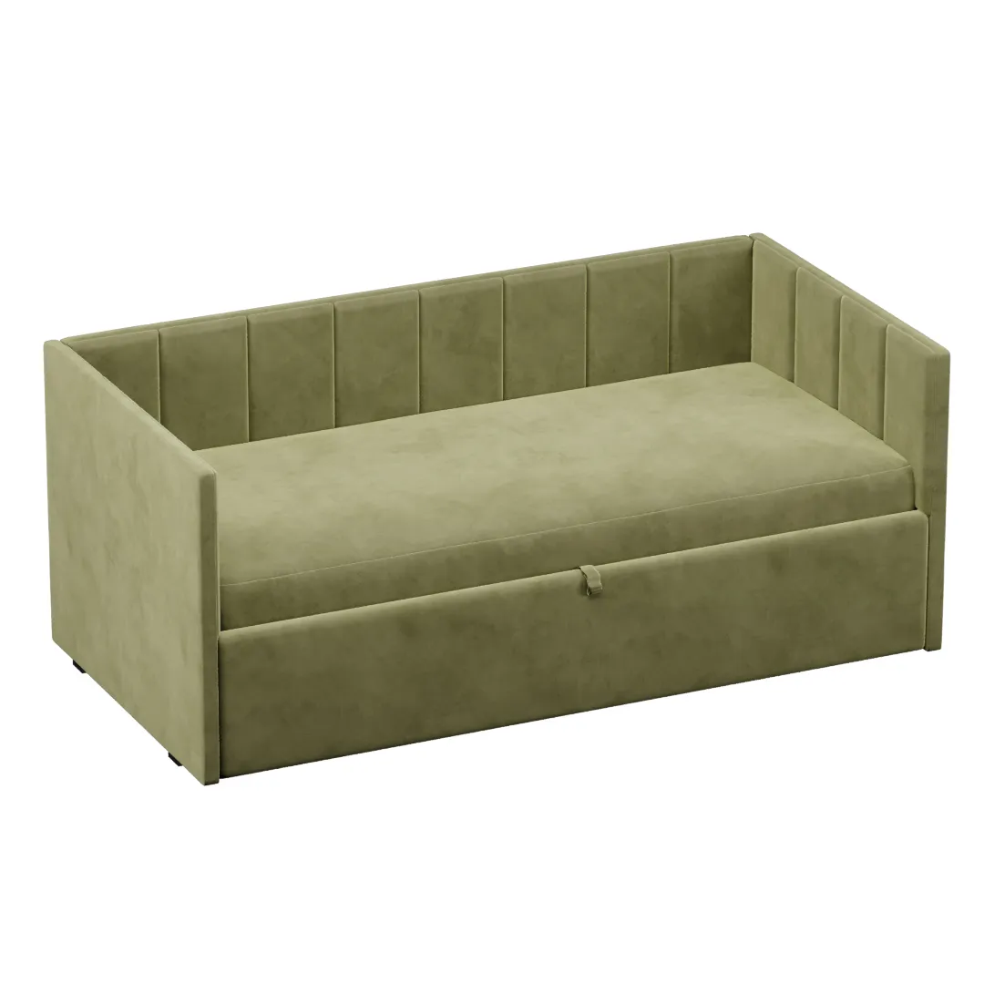 Кровать с подъемным механизмом и ящиком для белья ЛАЙН 1