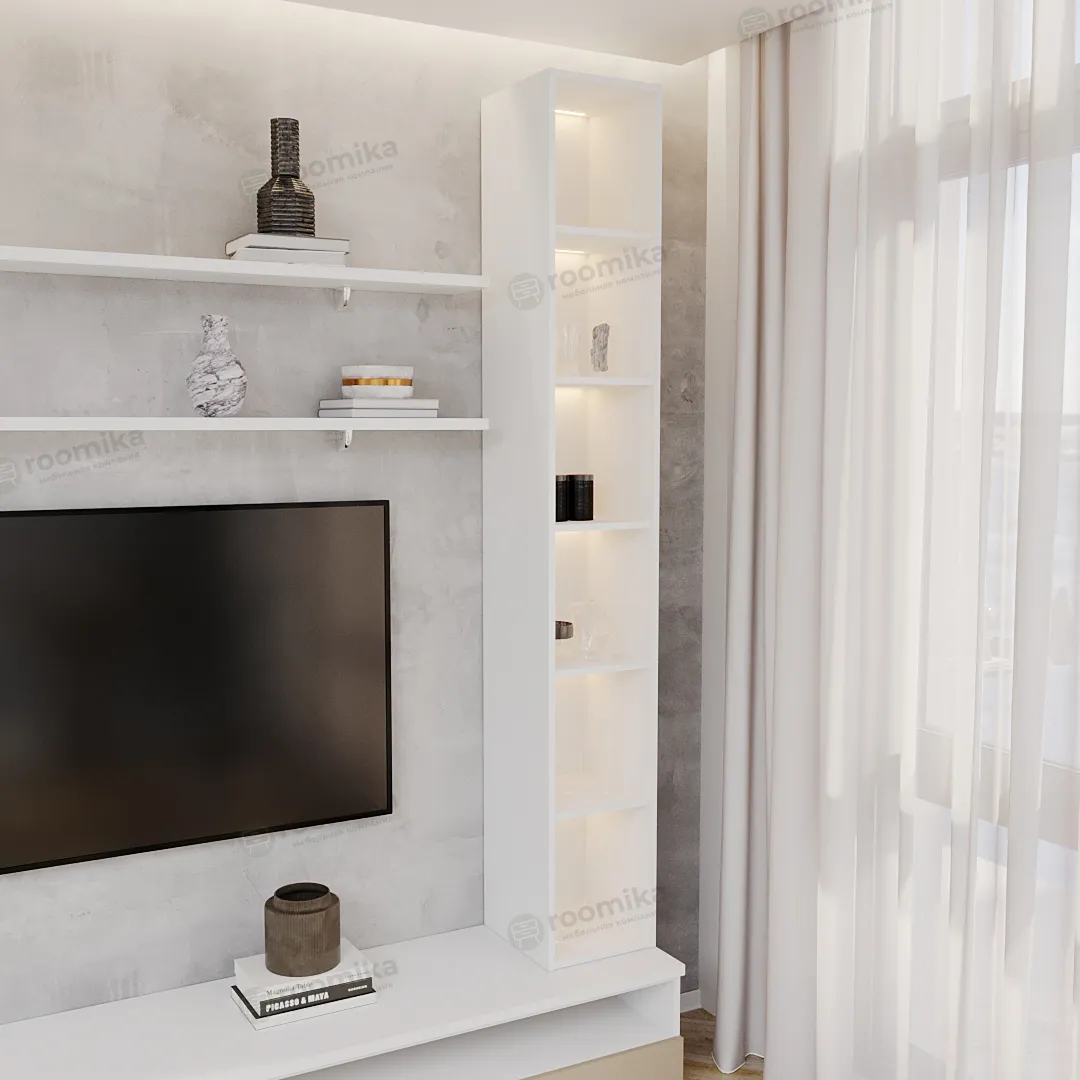 Стеллаж навесной с подсветкой L316