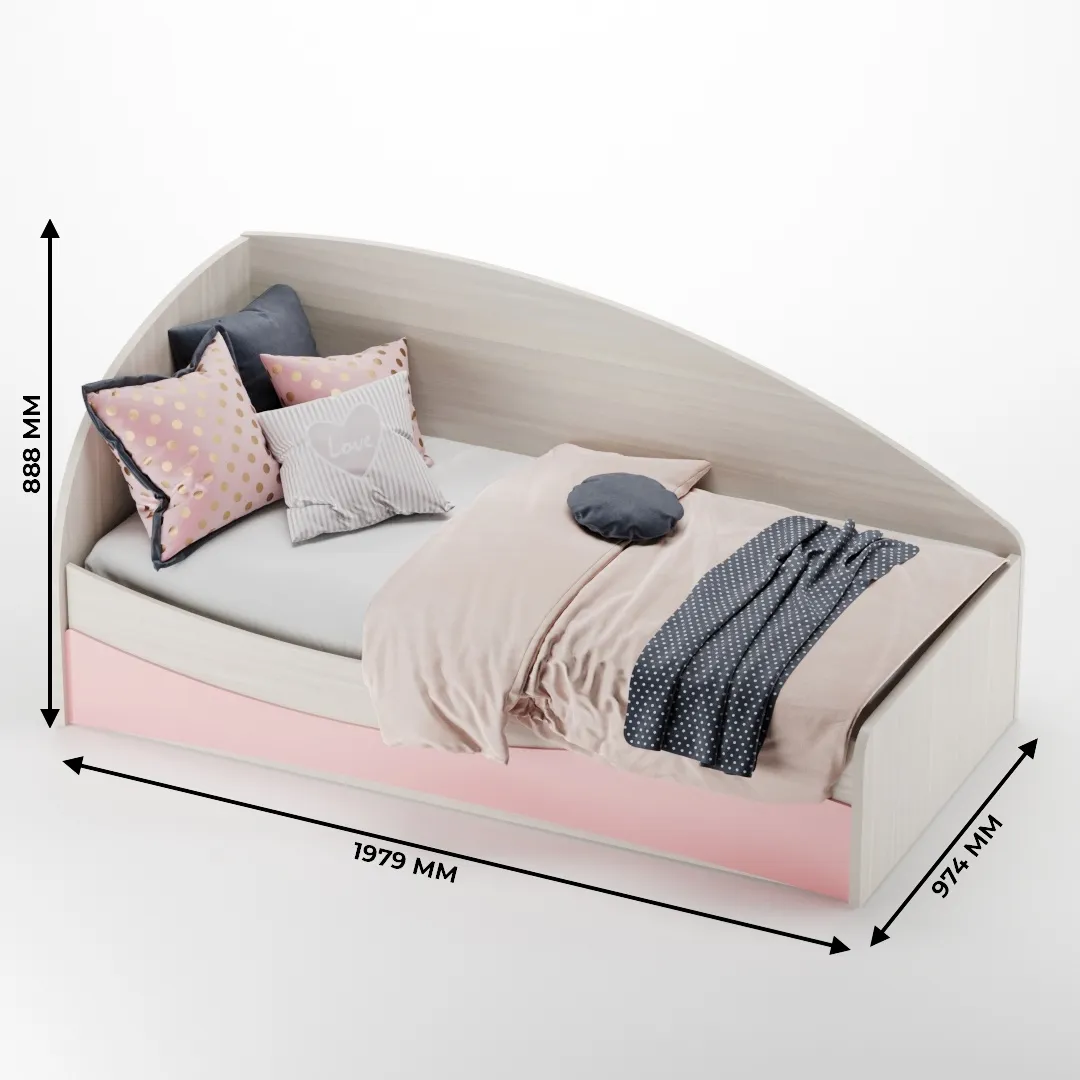 Кровать односпальная P901 с подъемным механизмом, 90x190