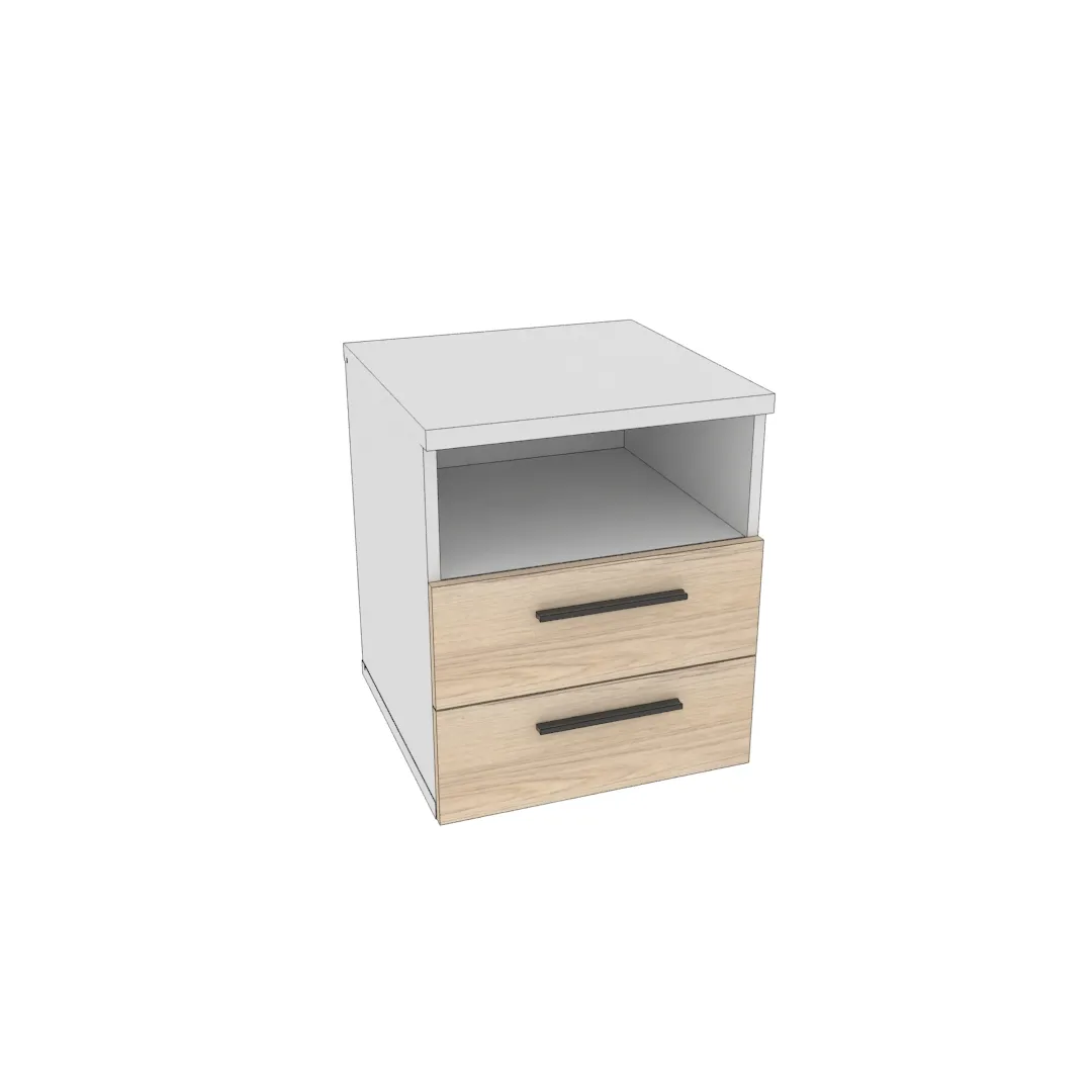 Тумба прикроватная 2 ящика L702