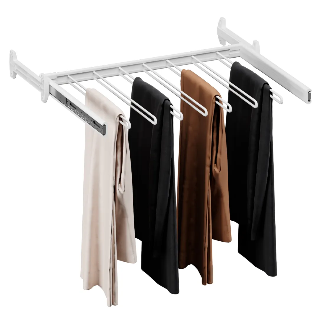 BELLE  Вешалка для брюк, 700 мм, цвет белый, BE70TRWH